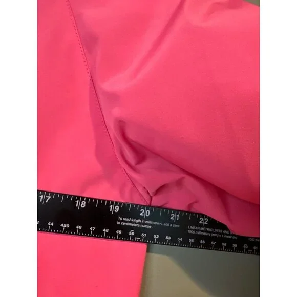 Panache Pink Coat Women’s M Knee Length Barbiecore Coquette Cottagecore office - Picture 10 of 10